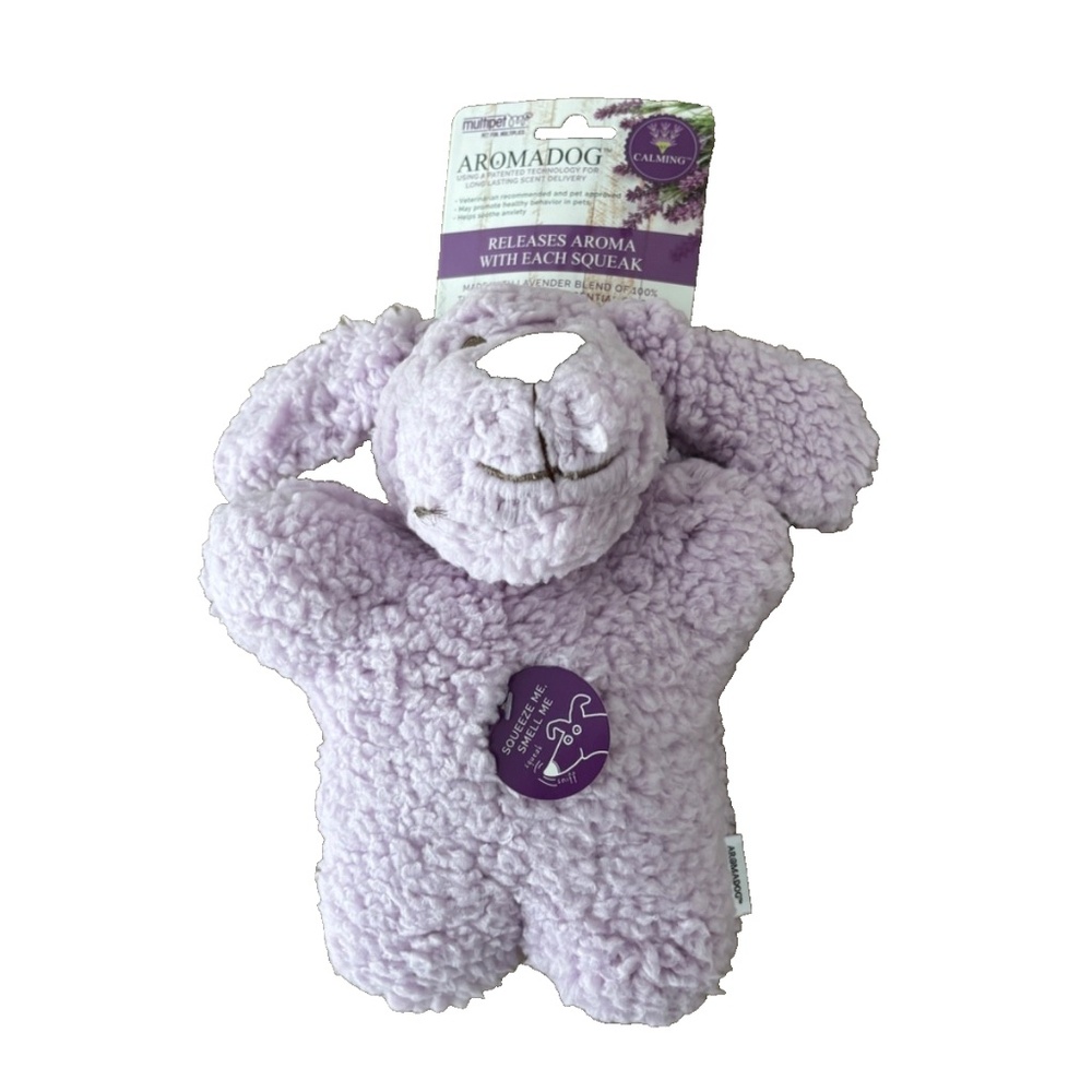 Multipet Aromadog Thick Pup Therapeutic Essential Oil Fleece Man Plush Dog Toy